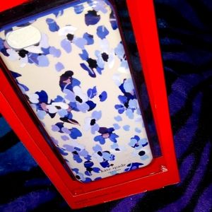 NIB "KATE SPADE" Purple Flower Print Hybrid Hardshell Case for IPhone